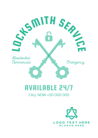 Vintage Locksmith Flyer