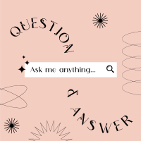 Minimalist Q&A Instagram Post Design