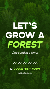 Forest Grow Tree Planting Instagram Story