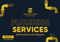 Plumbing Expert Services Postcard