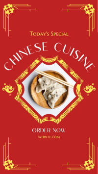 Chinese Cuisine Special Facebook Story