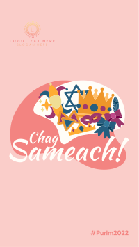 Chag Purim Sameach Facebook Story