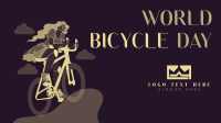 Lets Ride this World Bicycle Day Animation