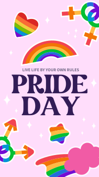 Pride Day Stickers Facebook Story