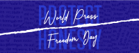World Press Freedom Facebook Cover