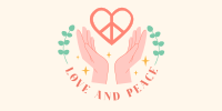 Love and Peace Twitter Post