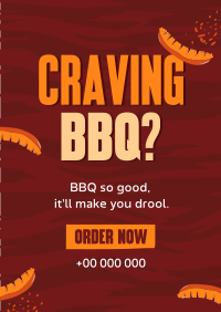 BBQ Restaurant Hot Dogs Flyer Design