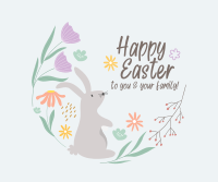 Easter Wreath Facebook Post Design