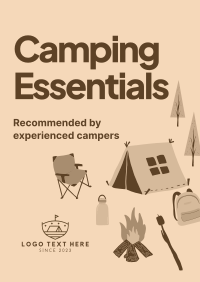 Quirky Outdoor Camp Poster Image Preview