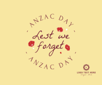 Anzac Day Emblem Facebook Post