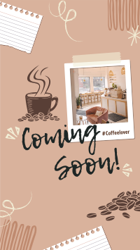 Polaroid Cafe Coming Soon Instagram Reel Image Preview