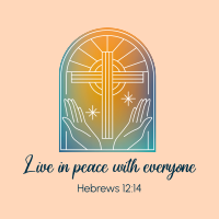 Peace Bible Verse Instagram Post Design