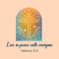 Peace Bible Verse Instagram Post Image Preview