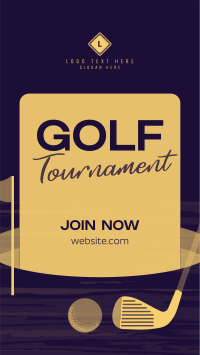 Simple Golf Tournament Instagram Reel Image Preview