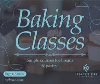 Baking Classes Facebook Post