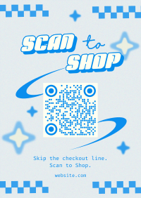 Scan Shop Y2k Poster