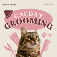 Cat Day Grooming Linkedin Post