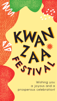 Kwanzaa Festival Greeting Facebook Story