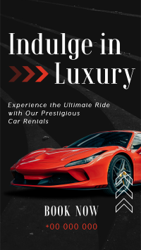 Luxurious Car Rental Service Instagram Story