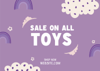 Kiddie Toy Sale Postcard