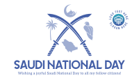 Saudi Day Symbols Animation