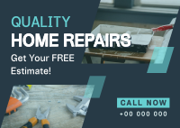 Professional House Repair Postcard Design