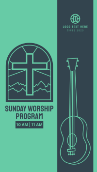 Sunday Worship Program Instagram Story