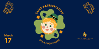 Saint Patrick Lucky Day Twitter Post