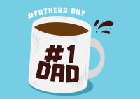 Father's Day Coffee Postcard