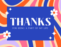 All Is Groovy Thank You Card