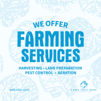 Rustic Farming Services Instagram Post Design