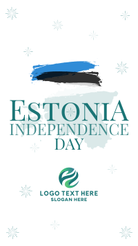 Simple Estonia Independence Day Instagram Reel Design