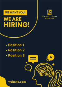 Creative Team Hiring Poster