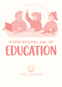 Students International Education Day Poster