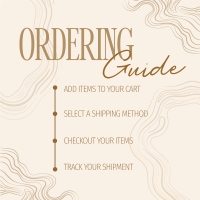 Elegant Marble Order Instructions Instagram Post