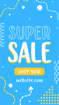 Quirky Super Sale Instagram Story