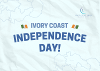 Côte d’Ivoire Independence Day Postcard Design