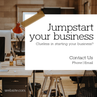 Jumpstart Your Business Linkedin Post