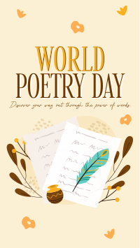 Poetry Creation Day Facebook Story