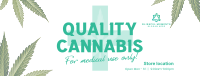 Quality Cannabis Plant Facebook Cover