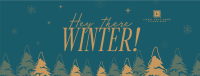 Hey There Winter Greeting Facebook Cover