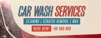 Auto Clean Car Wash Facebook Cover Image Preview