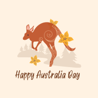 Kangaroo Australia Day Instagram Post