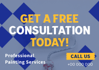 Painting Service Consultation Postcard