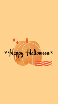 Happy Halloween Pumpkin Facebook Story