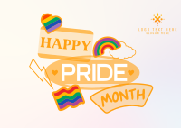 Stick on the Pride Postcard