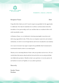 Generic Geometric Pattern Letterhead