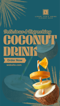 Refreshing Coconut Drink YouTube Short