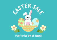 Celebrating Easter Sale Postcard Image Preview