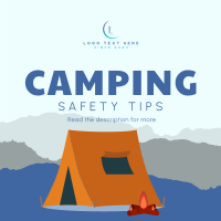 Safety Camping Instagram Post